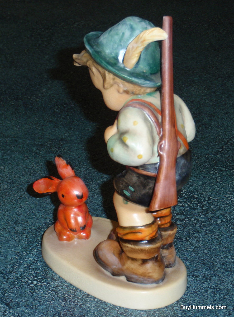 **LARGE** Sensitive Hunter Goebel Hummel Figurine #6/II Boy With Bunny - RARE!