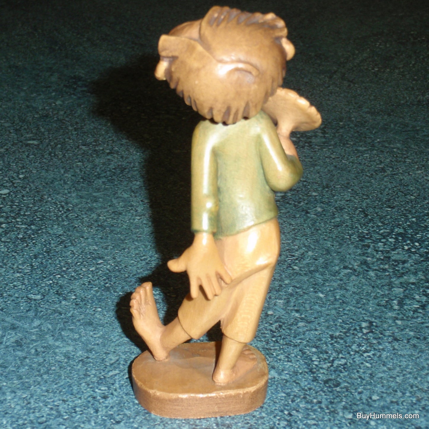 "Keep Her Guessing" Anri Wood Carving Figurine #52233/1 (5.75")