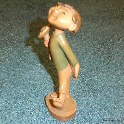 "Keep Her Guessing" Anri Wood Carving Figurine #52233/1 (5.75")