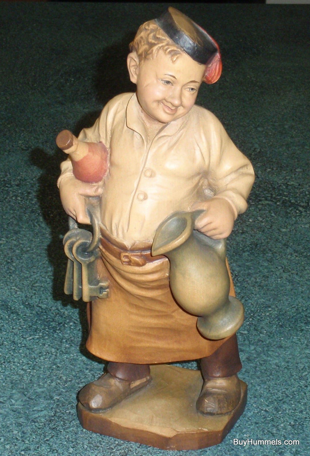 Anri Innkeeper 10" Wood Carved Figurine Made In Italy Signed With Original Box!