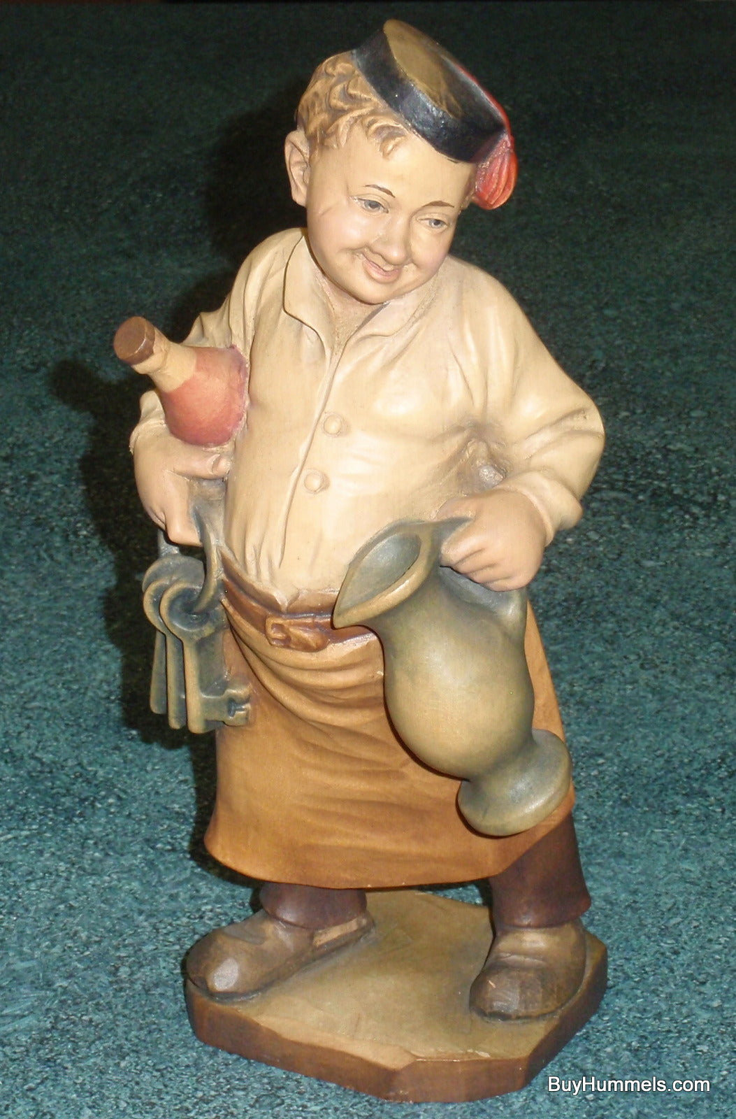 Anri Innkeeper 10" Wood Carved Figurine Made In Italy Signed With Original Box!