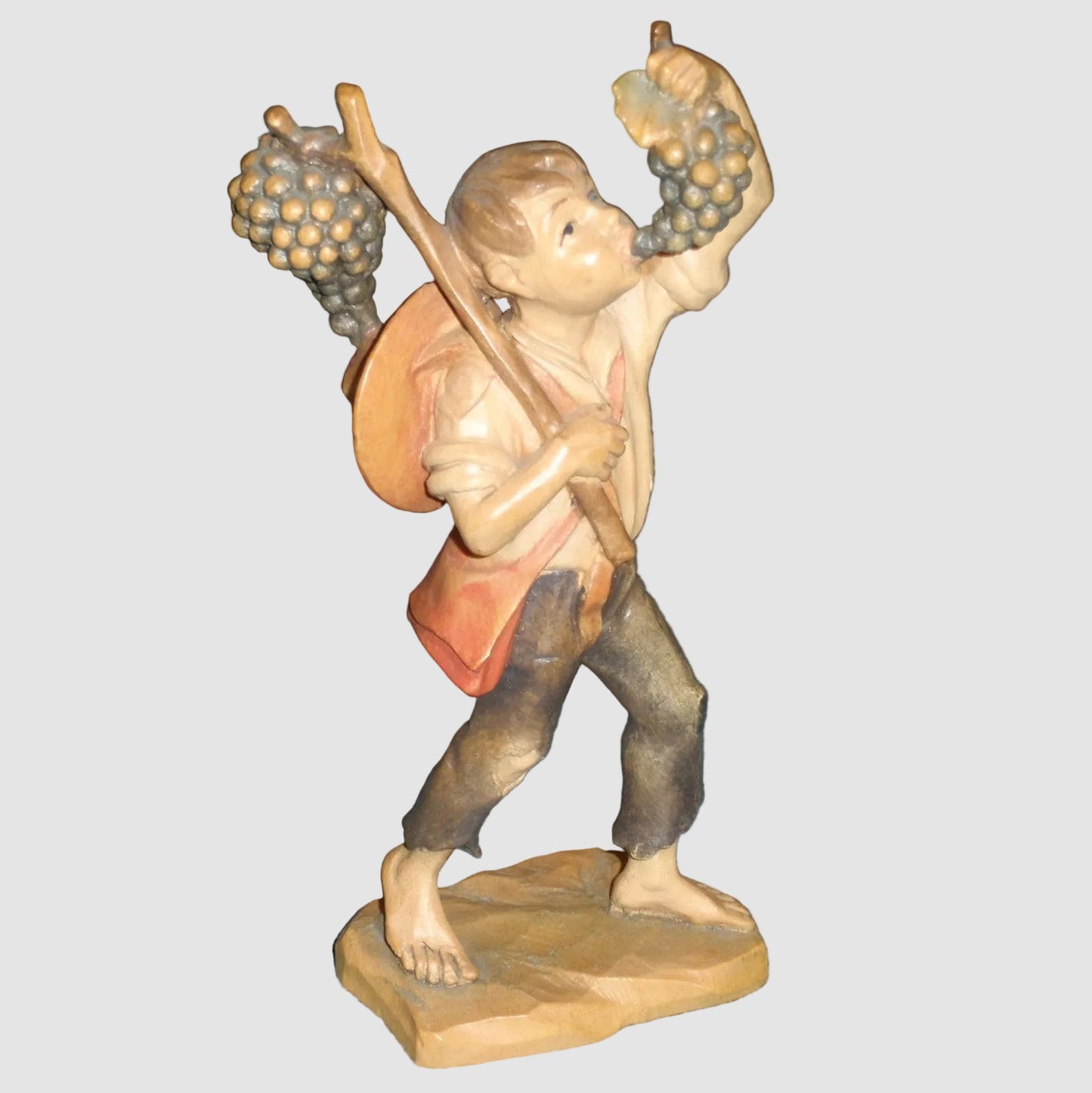 "Good Summer" Anri Wood Carving Figurine #52833 - Signed (5.75")