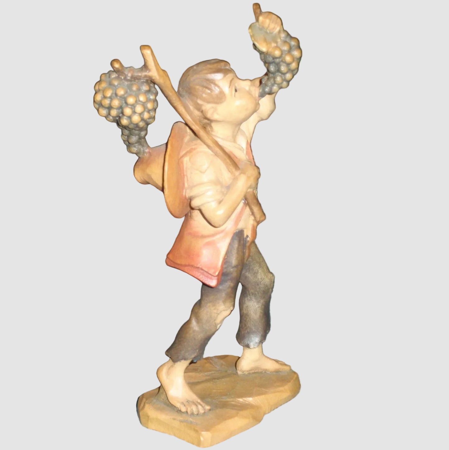 "Good Summer" Anri Wood Carving Figurine #52833 - Signed (5.75")