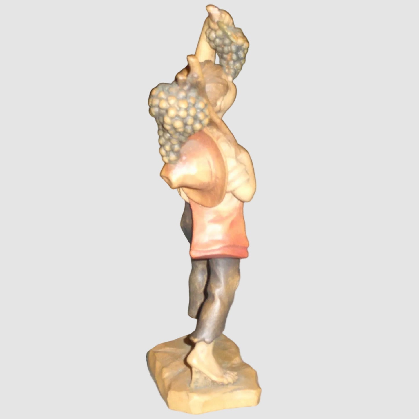 "Good Summer" Anri Wood Carving Figurine #52833 - Signed (5.75")