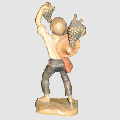 "Good Summer" Anri Wood Carving Figurine #52833 - Signed (5.75")