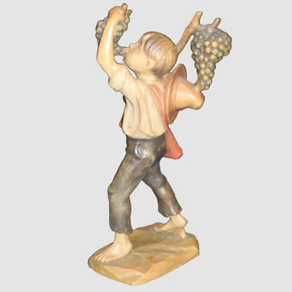 "Good Summer" Anri Wood Carving Figurine #52833 - Signed (5.75")