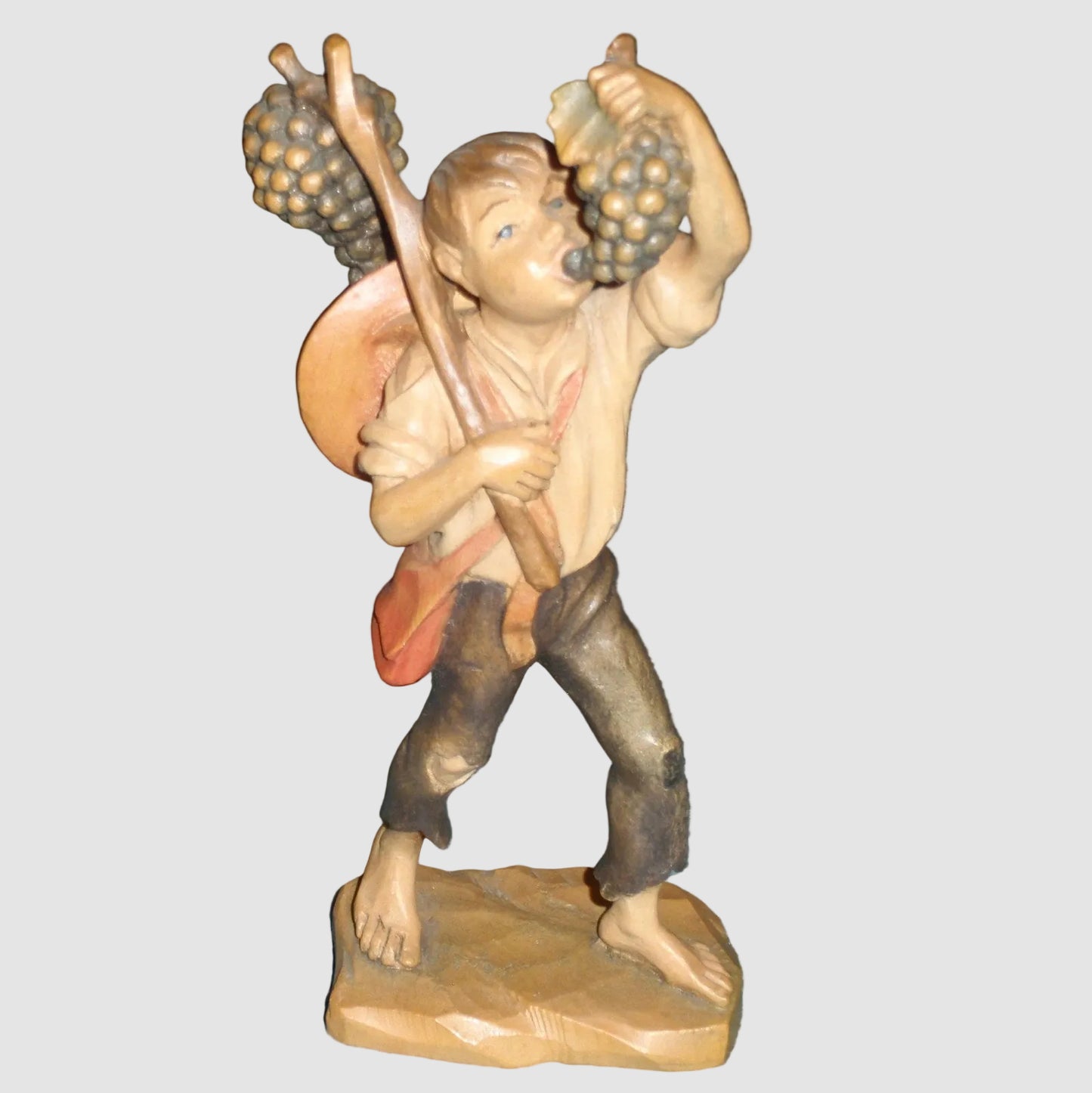 "Good Summer" Anri Wood Carving Figurine #52833 - Signed (5.75")