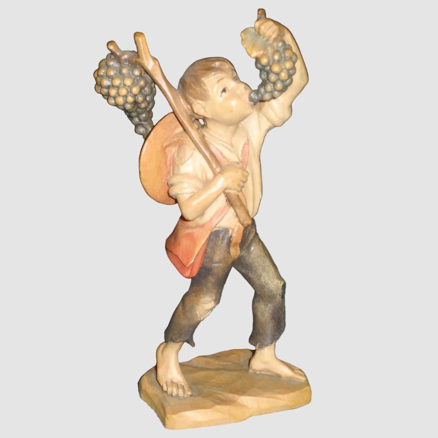"Good Summer" Anri Wood Carving Figurine #52833 - Signed (5.75")