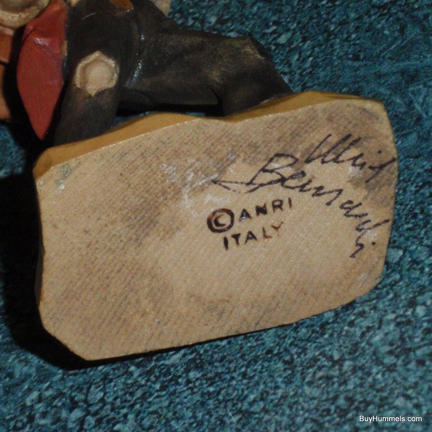 "Good Summer" Anri Wood Carving Figurine #52833 - Signed (5.75")