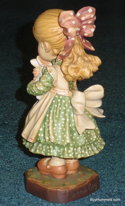 ANRI Sarah Kay "Spring Delight" ITALY Limited Edition 6" Signed Figurine With Box - Little Girl With Bunny In Her Arms - Easter Gift!