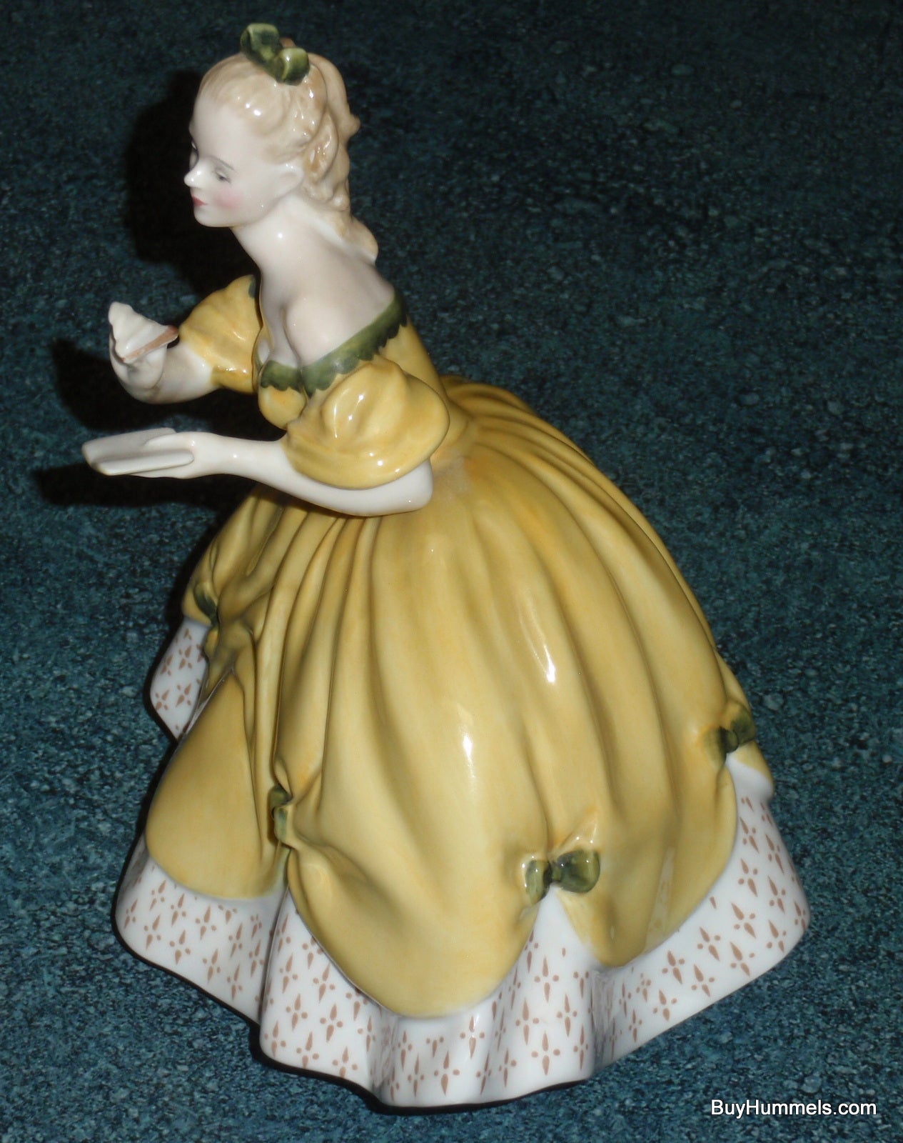 Royal Doulton England "The Last Waltz" HN 2315 Figurine - GIRL IN YELLOW DRESS WAITING FOR THE NEXT DANCE!