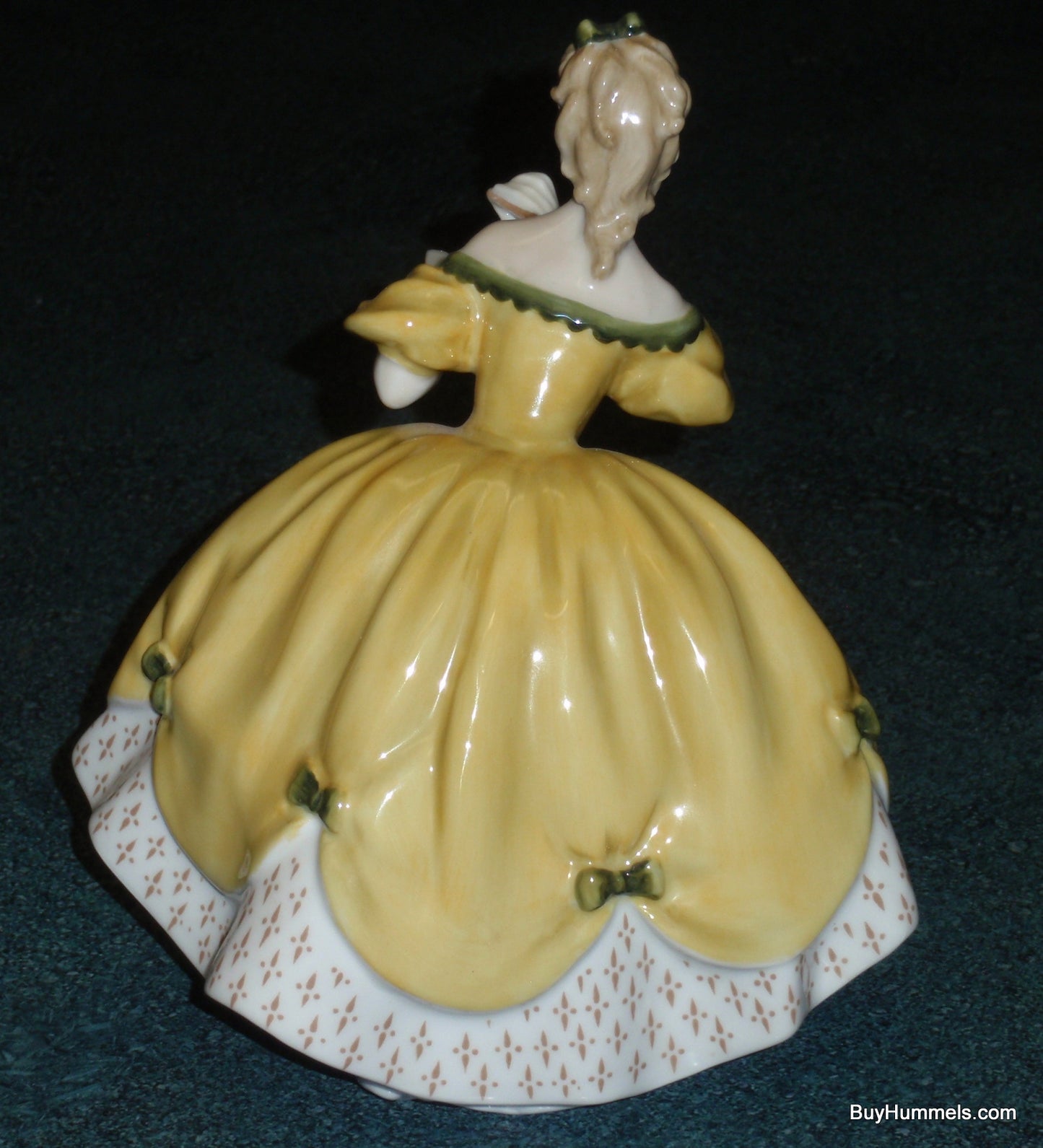 Royal Doulton England "The Last Waltz" HN 2315 Figurine - GIRL IN YELLOW DRESS WAITING FOR THE NEXT DANCE!