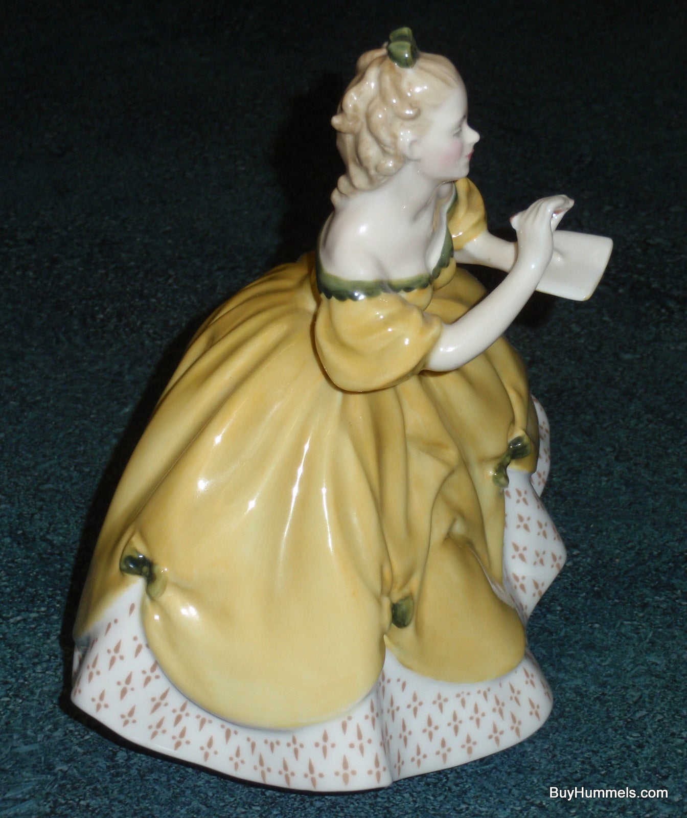 Royal Doulton England "The Last Waltz" HN 2315 Figurine - GIRL IN YELLOW DRESS WAITING FOR THE NEXT DANCE!
