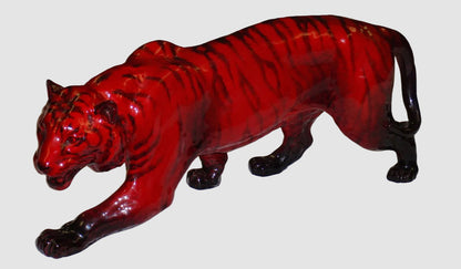 "Stalking Tiger" Royal Doulton Flambe Figurine HN1082 - Extra Large (13.25")