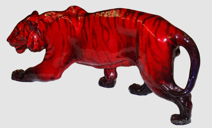 "Stalking Tiger" Royal Doulton Flambe Figurine HN1082 - Extra Large (13.25")