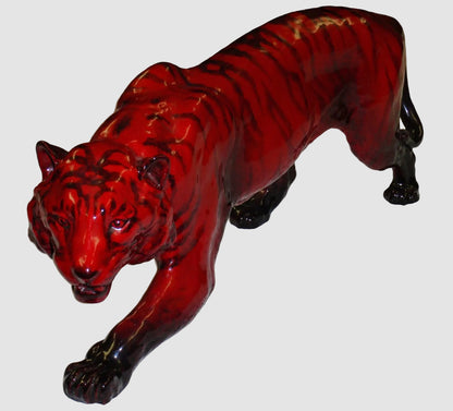 "Stalking Tiger" Royal Doulton Flambe Figurine HN1082 - Extra Large (13.25")