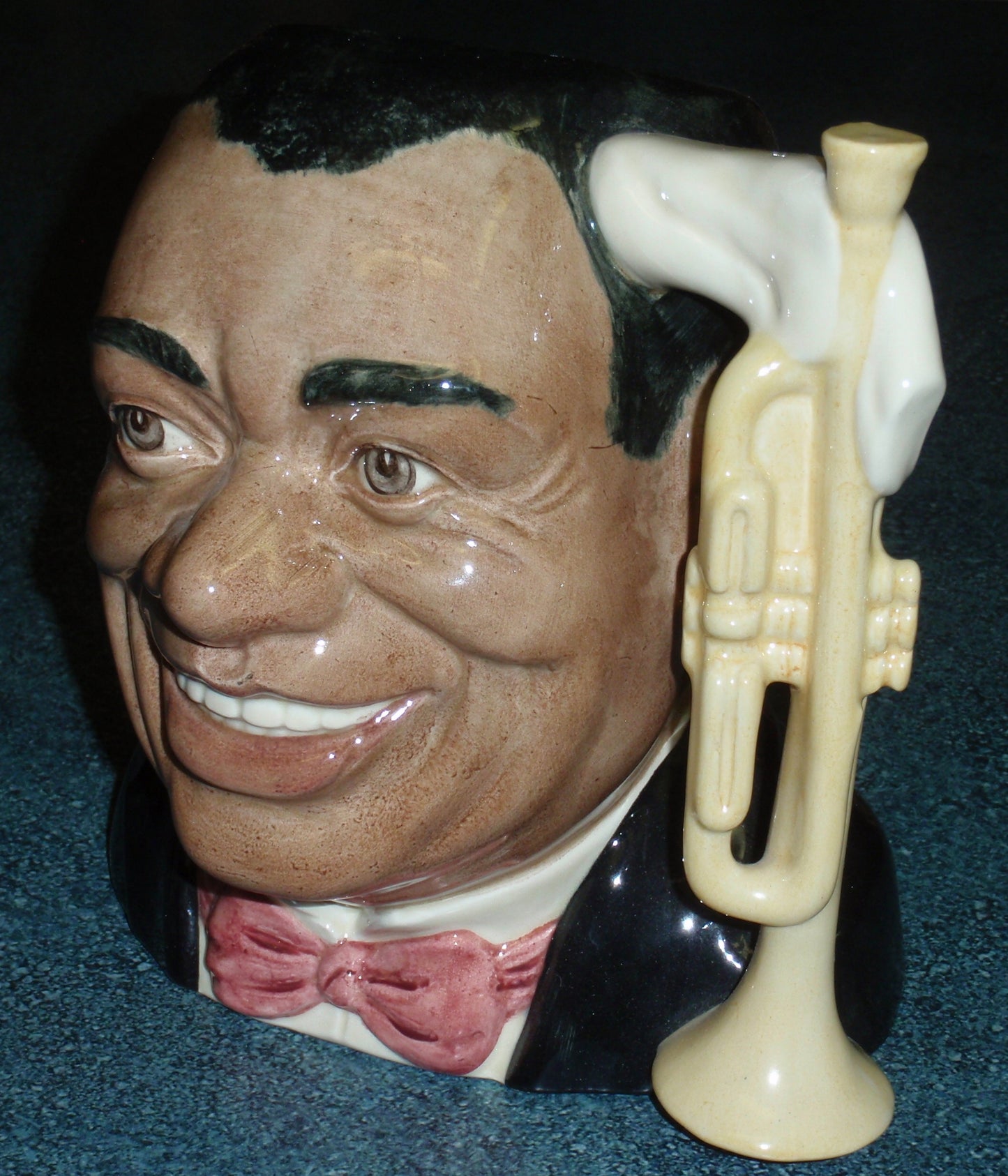 "Louis Armstrong" Royal Doulton Character Toby Jug D6707 - Large 7.5"