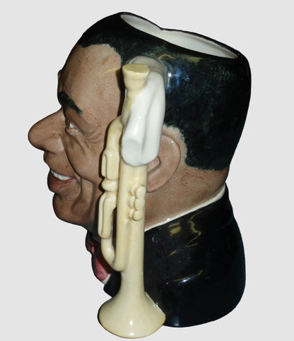 "Louis Armstrong" Royal Doulton Character Toby Jug D6707 - Large 7.5"