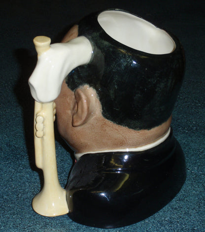 "Louis Armstrong" Royal Doulton Character Toby Jug D6707 - Large 7.5"