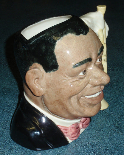 "Louis Armstrong" Royal Doulton Character Toby Jug D6707 - Large 7.5"