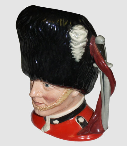 "The Guardsman" Royal Doulton Character Toby Jug D6755 - Large (8")