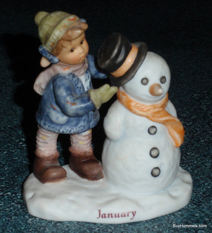 Goebel Hummel "Crowning Touch" #BH 82/2/0 Girl With Snowman CUTE CHRISTMAS GIFT!