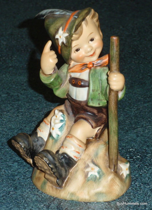 "Mountaineer" Goebel Hummel Figurine #315 From Germany - Boy On Mountaintop