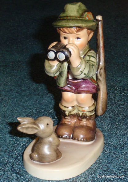 "Good Hunting" Goebel Hummel Figurine #307 - Little Boy Hunting In The Woods With Bunny!