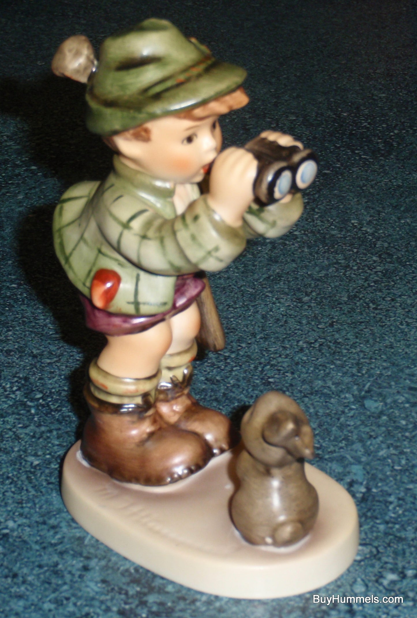 "Good Hunting" Goebel Hummel Figurine #307 - Little Boy Hunting In The Woods With Bunny!