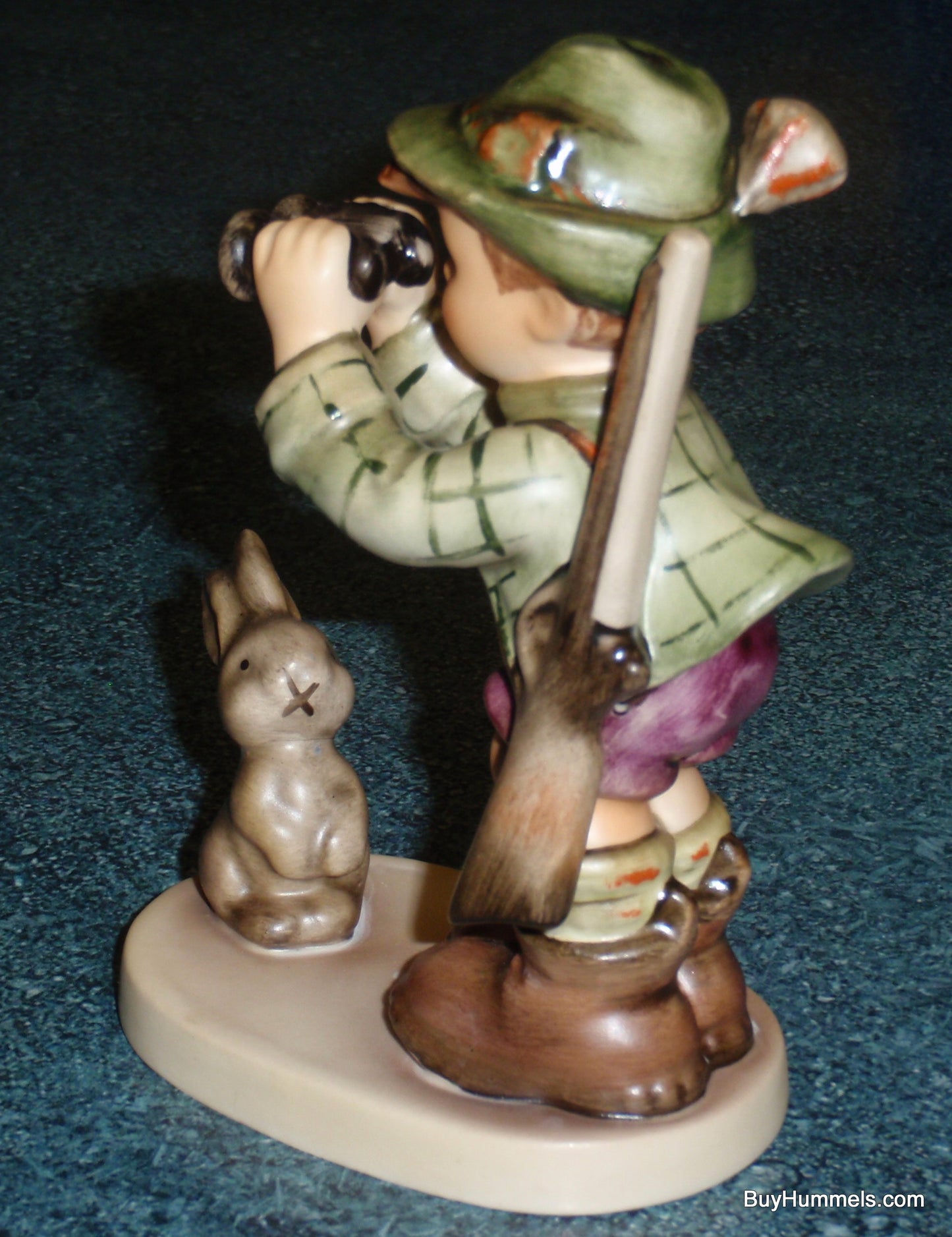 "Good Hunting" Goebel Hummel Figurine #307 - Little Boy Hunting In The Woods With Bunny!