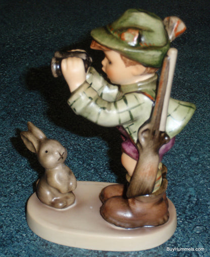 "Good Hunting" Goebel Hummel Figurine #307 - Little Boy Hunting In The Woods With Bunny!