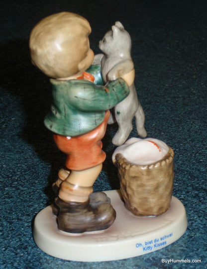"Kitty Kisses" Goebel Hummel Figurine #2033 - Boy With Brand New Kitten!