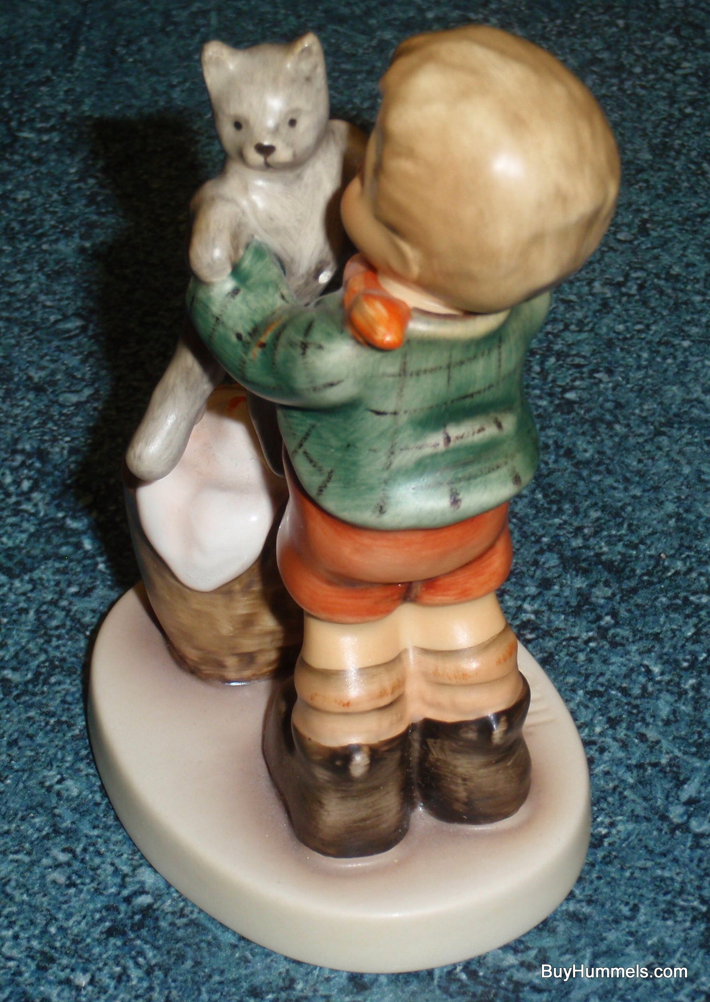 "Kitty Kisses" Goebel Hummel Figurine #2033 - Boy With Brand New Kitten!