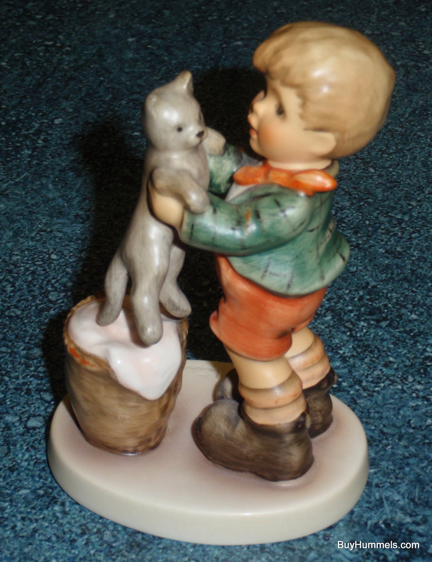 "Kitty Kisses" Goebel Hummel Figurine #2033 - Boy With Brand New Kitten!