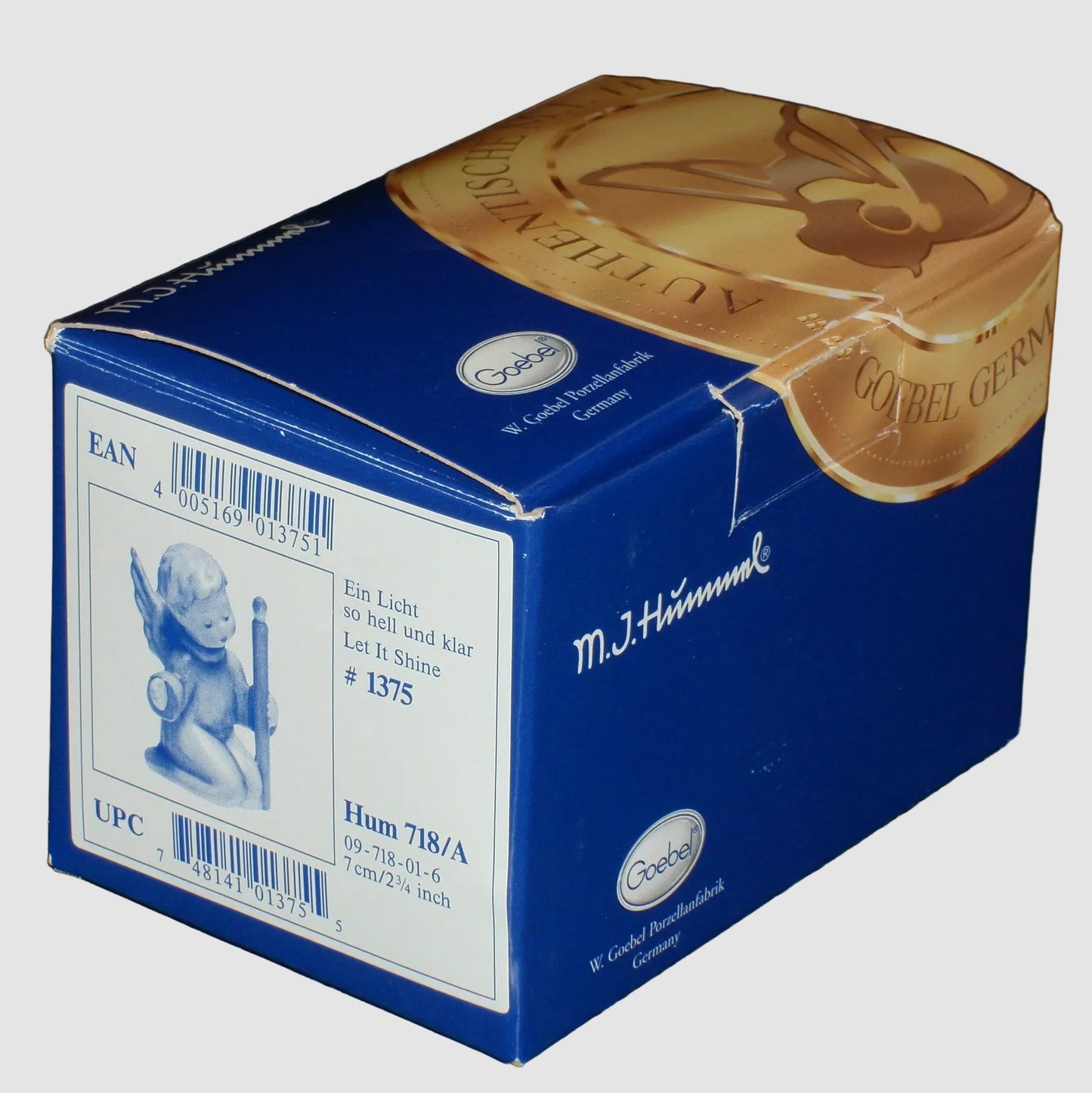 "Let It Shine" Goebel Hummel Figurine #718/A - Angel with Candle (2.75")