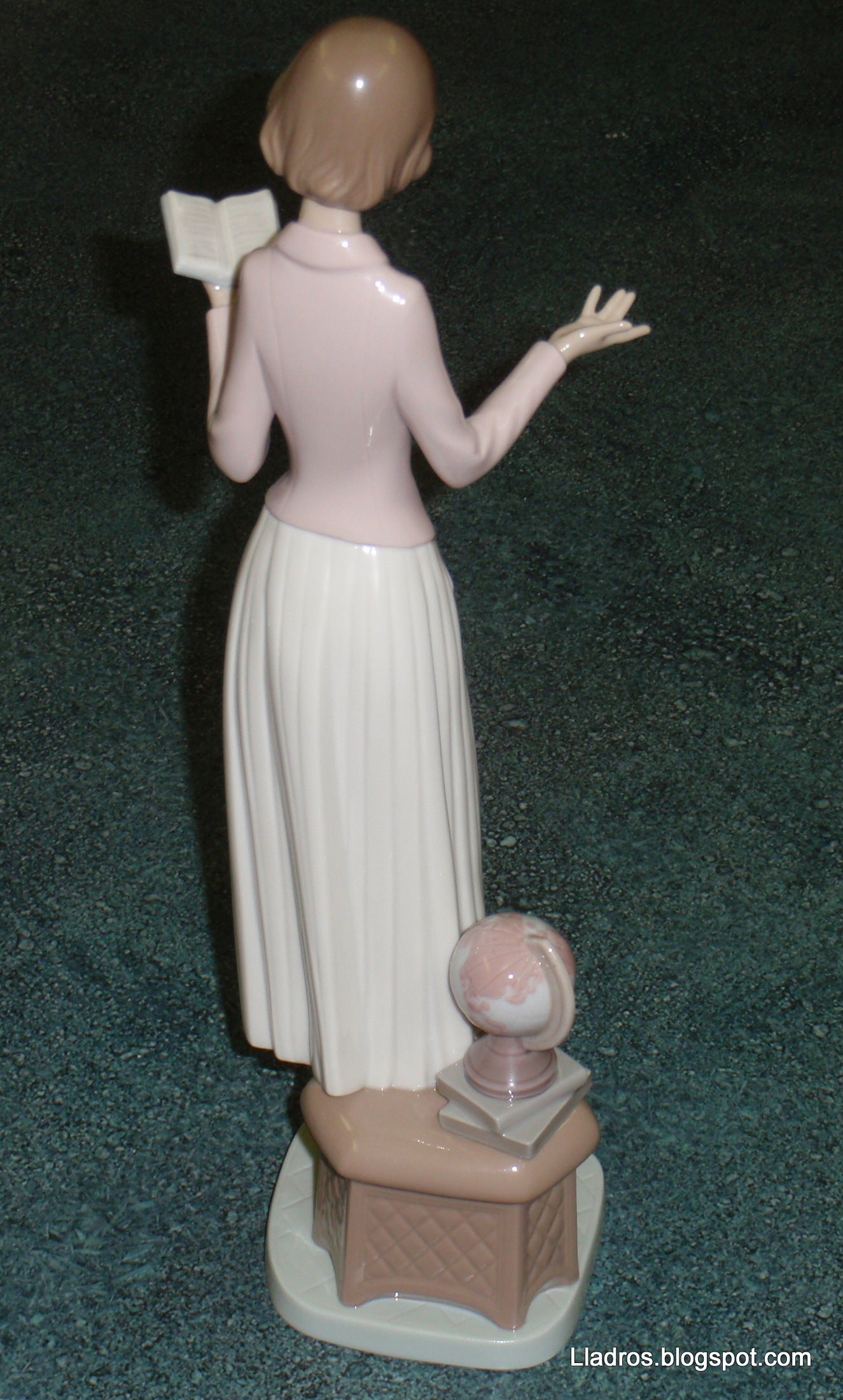 "Today's Lesson" Lladro Porcelain Figurine #6659 - Teacher with Globe