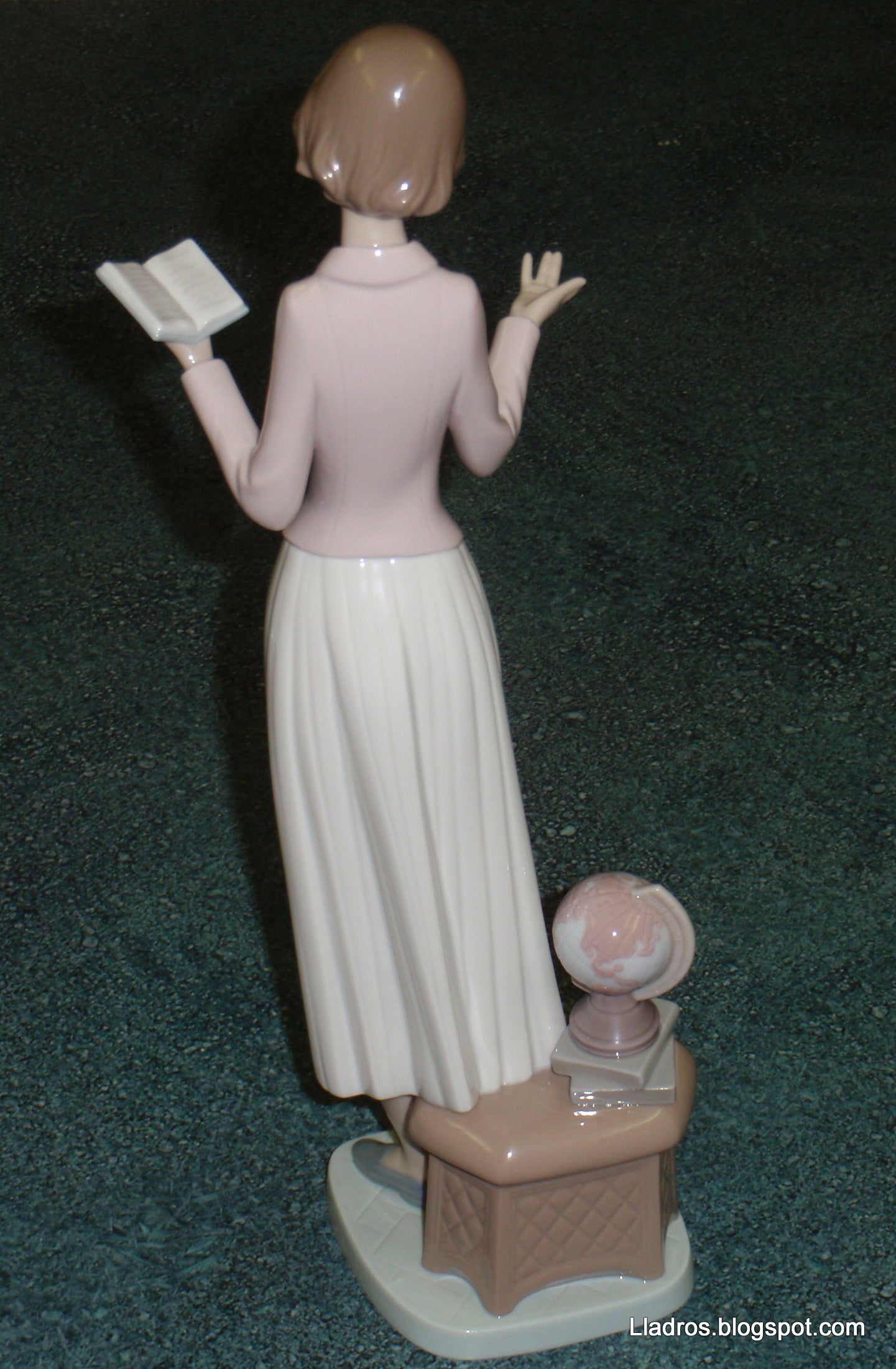 "Today's Lesson" Lladro Porcelain Figurine #6659 - Teacher with Globe