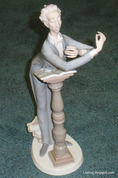 "Conductor" Lladro Porcelain Figurine #4653 - Large Band Leader (15.25")