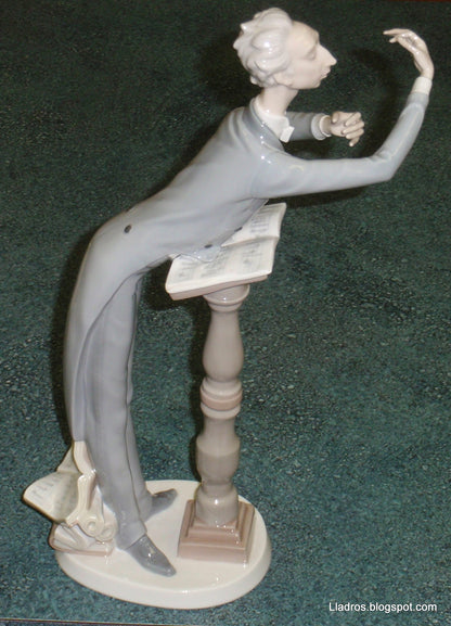 "Conductor" Lladro Porcelain Figurine #4653 - Large Band Leader (15.25")