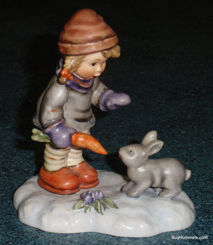 "Peaceful Offering" LIMITED EDITION Hummel Figurine #2066 - Girl With Bunny In The Snow!