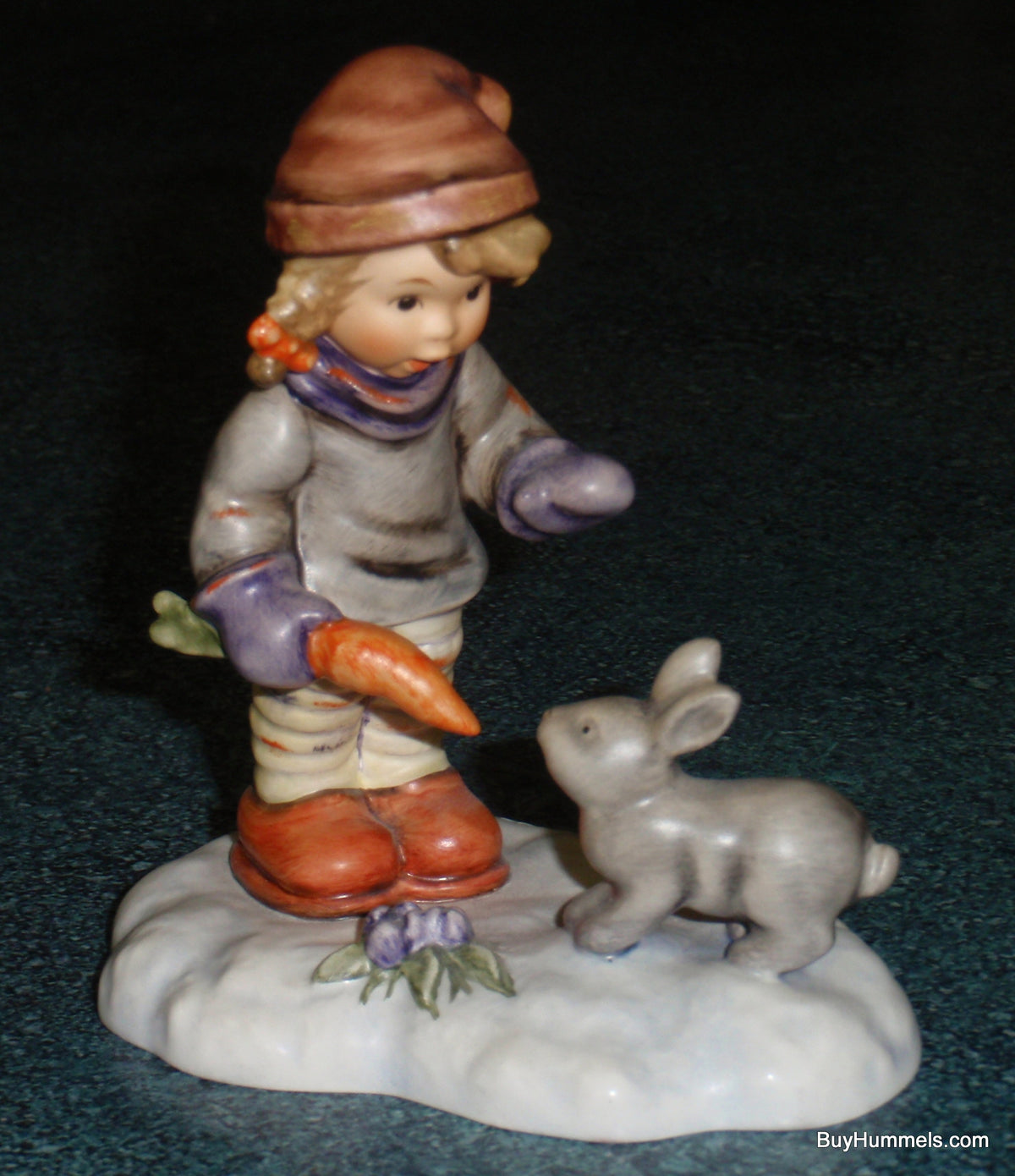 "Peaceful Offering" LIMITED EDITION Hummel Figurine #2066 - Girl With Bunny In The Snow!