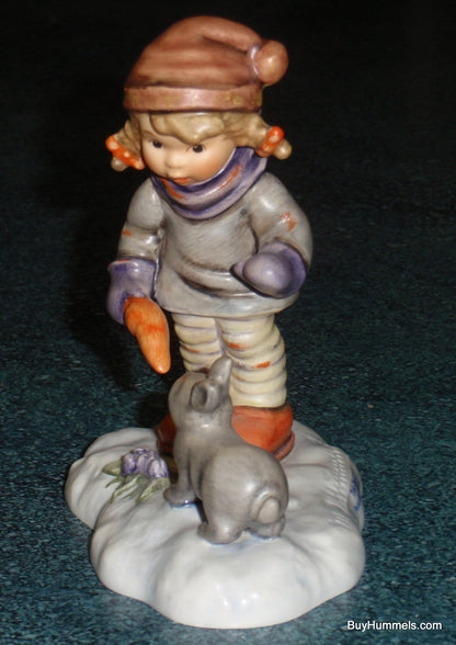 "Peaceful Offering" LIMITED EDITION Hummel Figurine #2066 - Girl With Bunny In The Snow!