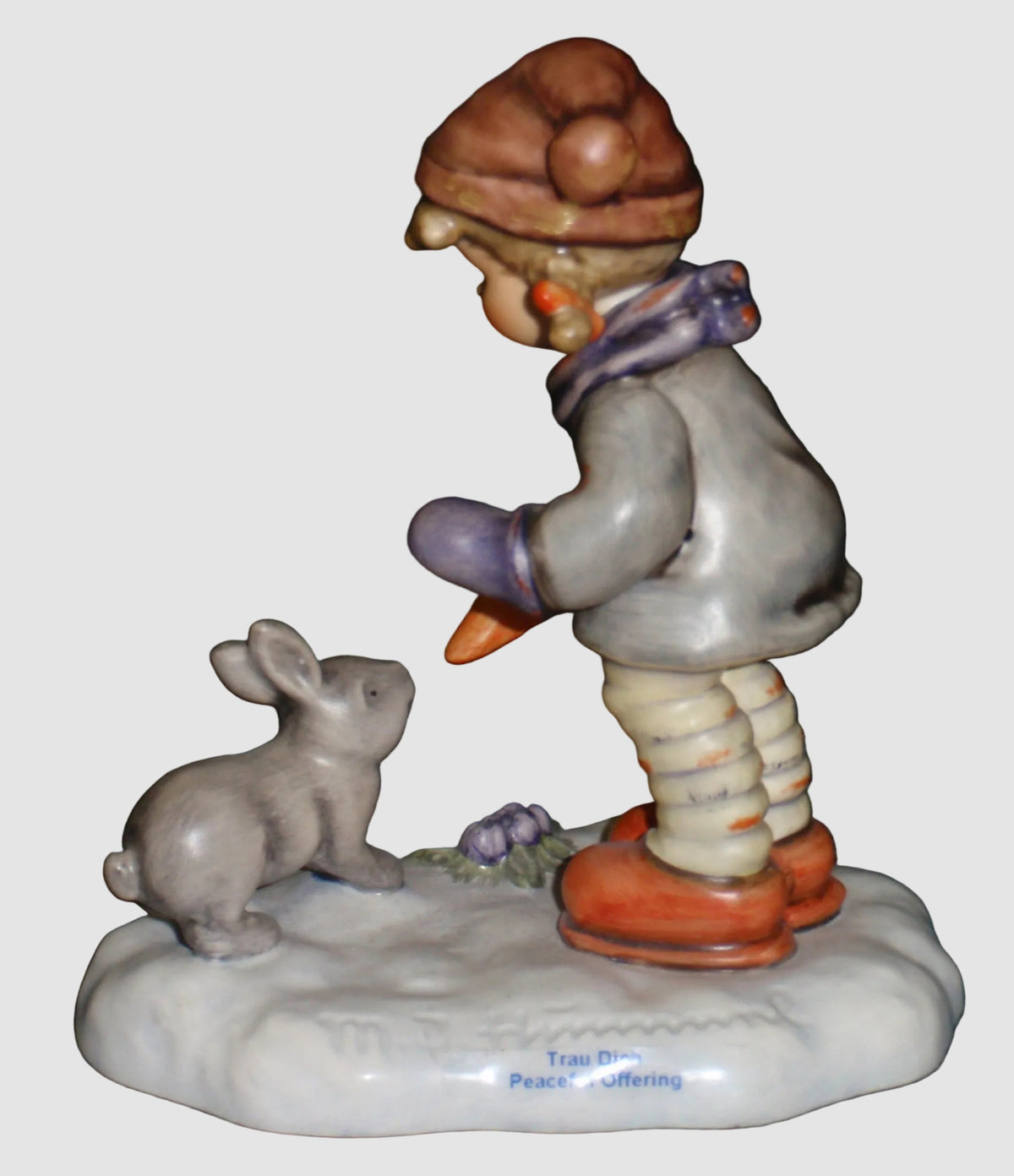 "Peaceful Offering" LIMITED EDITION Hummel Figurine #2066 - Girl With Bunny In The Snow!