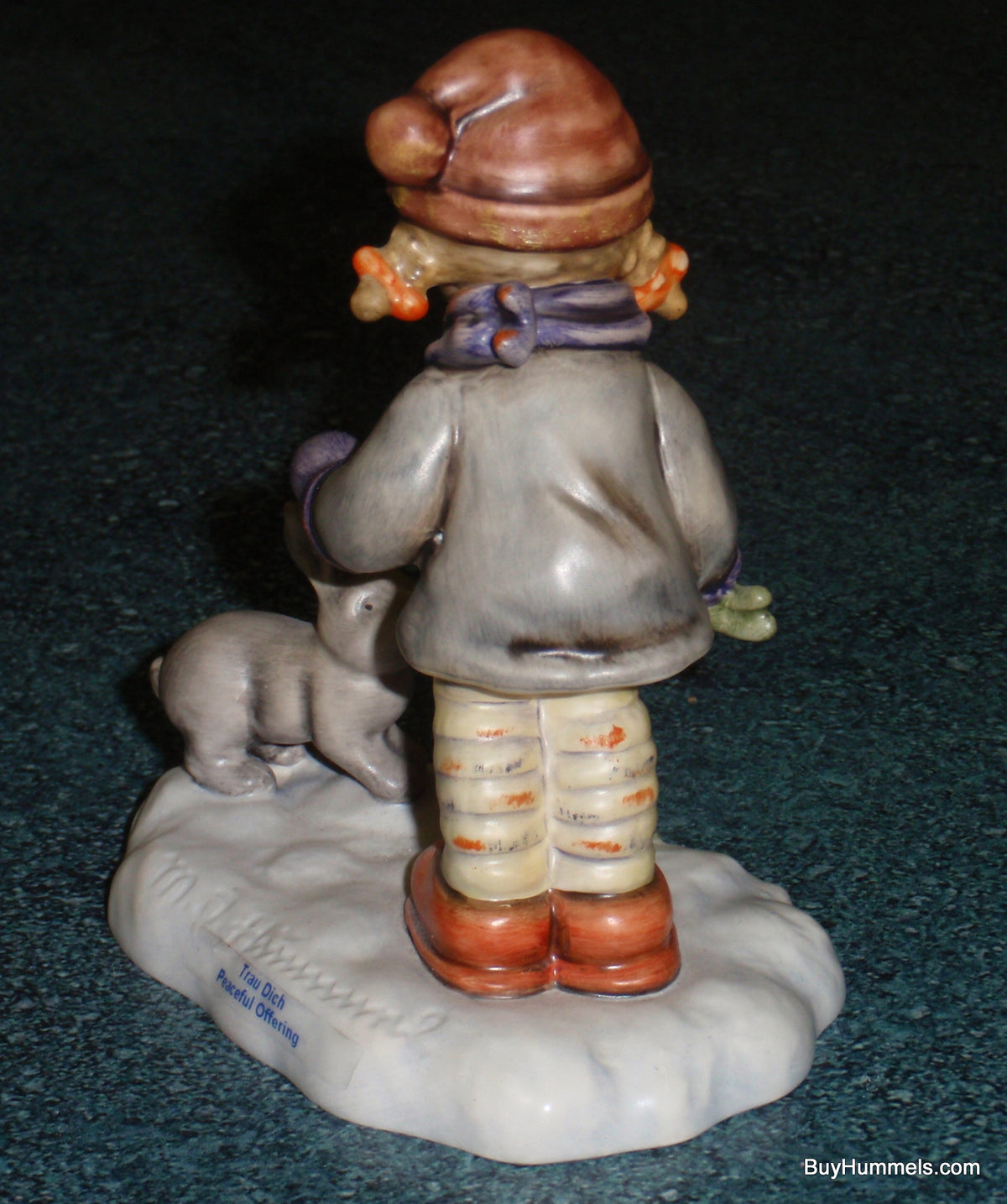 "Peaceful Offering" LIMITED EDITION Hummel Figurine #2066 - Girl With Bunny In The Snow!