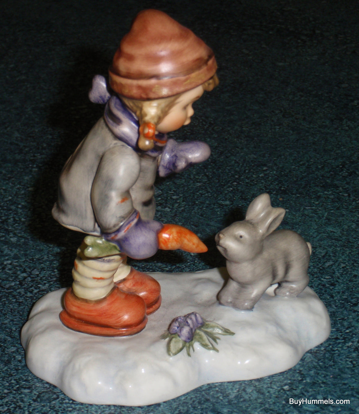"Peaceful Offering" LIMITED EDITION Hummel Figurine #2066 - Girl With Bunny In The Snow!
