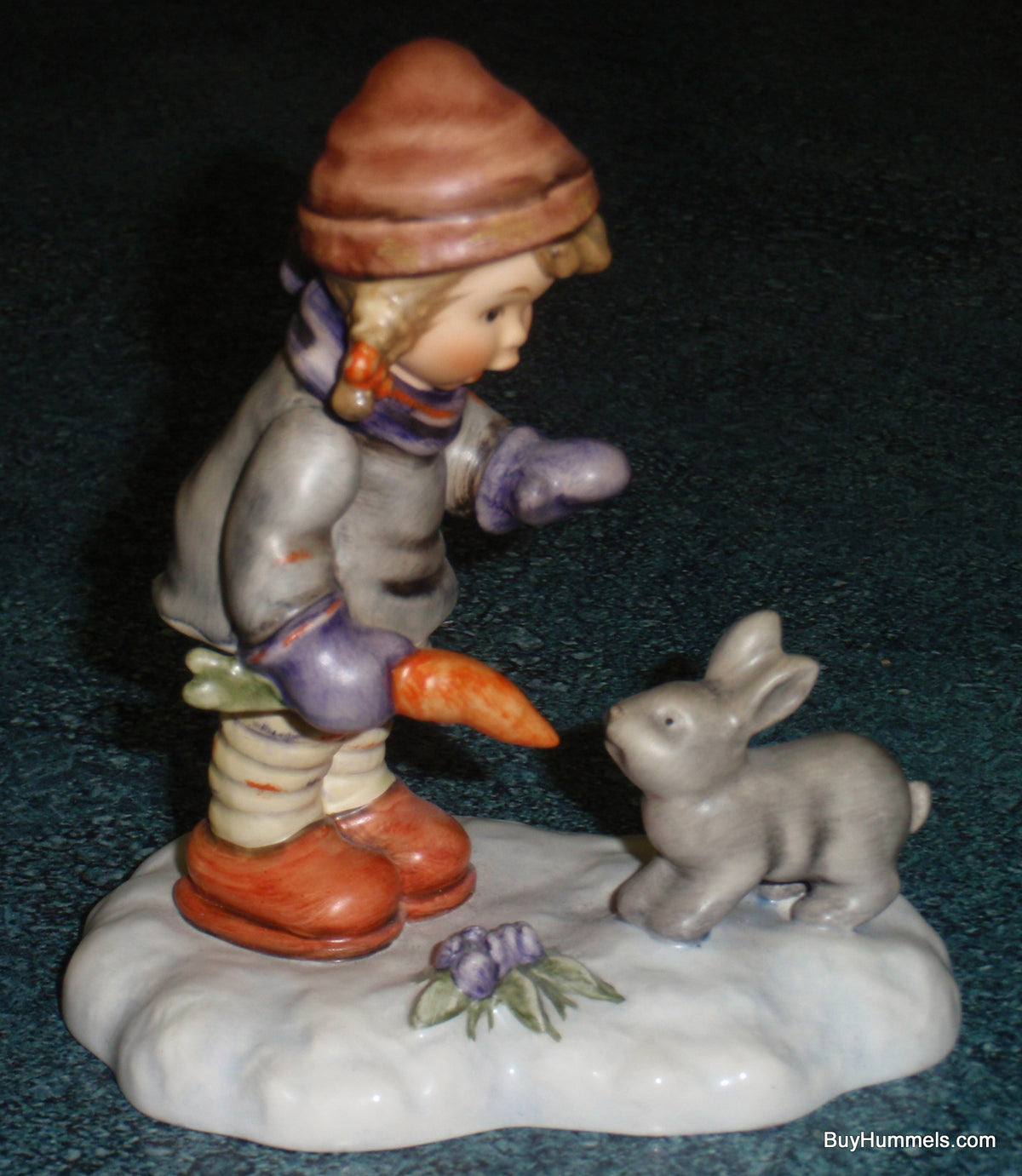 "Peaceful Offering" LIMITED EDITION Hummel Figurine #2066 - Girl With Bunny In The Snow!