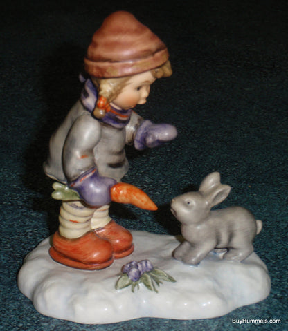 "Peaceful Offering" LIMITED EDITION Hummel Figurine #2066 - Girl With Bunny In The Snow!