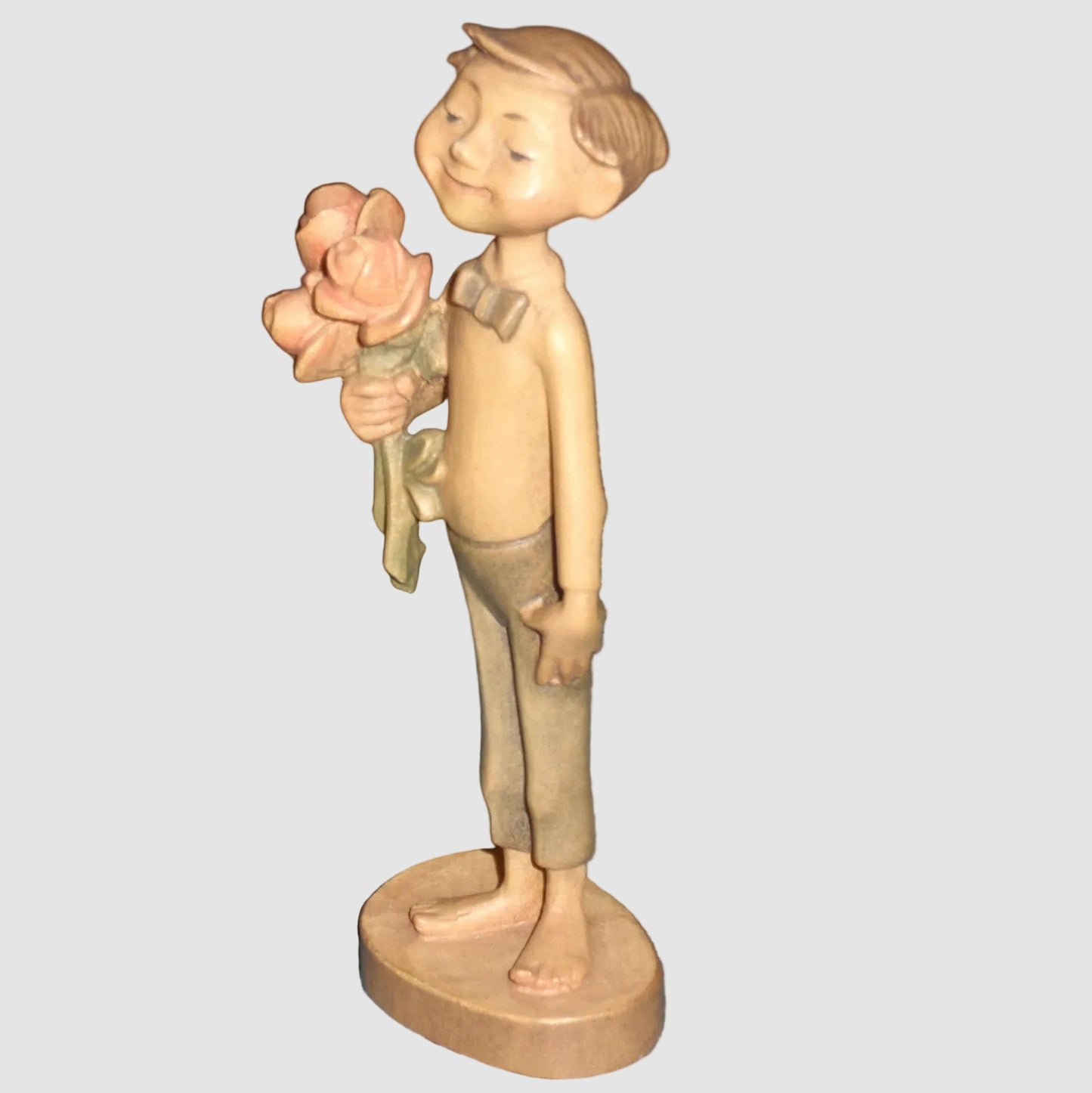 "Happy Birthday" Anri Wood Carved Figurine #688-580 - Siegfried Hafner (4.75")