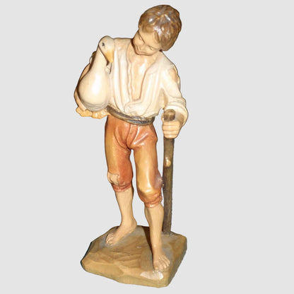 "To Market" Anri Wood Carved Figurine #689-010 - Signed Ulrich Bernardi (5")