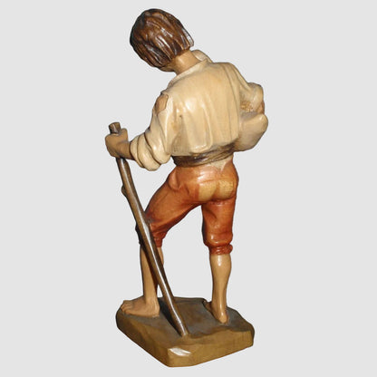 "To Market" Anri Wood Carved Figurine #689-010 - Signed Ulrich Bernardi (5")
